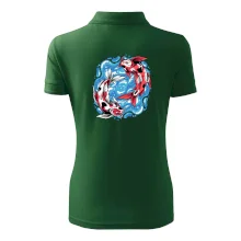 Yin & Yang Koi kapor - červený