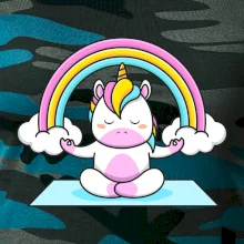 Yoga jednorožec - dúha Yoga jednorožec - dúha