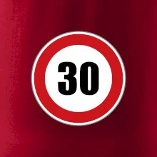 Dopravná značka - obmedzenie rýchlosti 30 Dopravná značka - obmedzenie rýchlosti 30