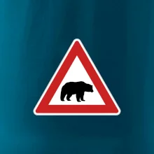 Dopravná značka - Pozor ľadový medveď Dopravná značka - Pozor ľadový medveď