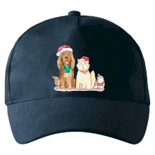 Veselé vianoce - pes, škrečok a mačka