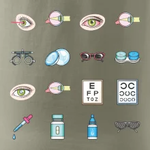 Očný lekár ikony