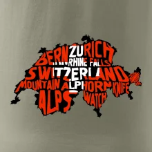 Mapy - názvy miest - Švajčiarsko