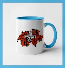 Mapy - názvy miest - Švajčiarsko