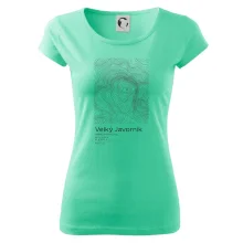 Velký Javorník (Beskydy) - vrstevnice v obdĺžniku