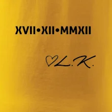 Dátum výročia a iniciály