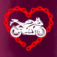 Moto srdce reťaz - cestná