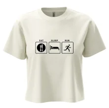 Eat sleep run štvorce