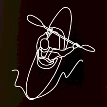 Kajak zhora jedným ťahom