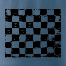 Šachovnica čierna kreslená