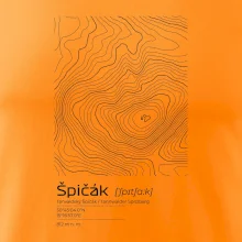 Špičák - vrstevnice v obdĺžniku