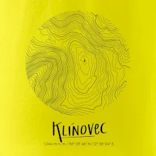 Klínovec - vrstevnice v kruhu