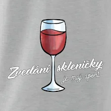 Zdvíhanie pohára je môj šport