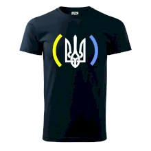 Ukrajina trojzubec s farbami Ukrajina trojzubec s farbami