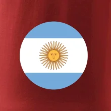 Argentína vlajka guľatá