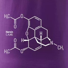 Molekulárna štruktúra Heroín