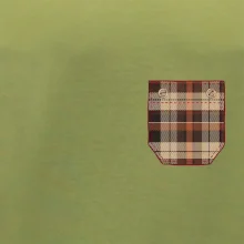 Flanelové triko hnědé