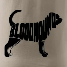Bloodhound nápis v tele
