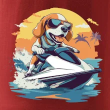 Bígel na vodnom skútri