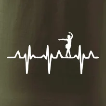 EKG tanečnice salsy