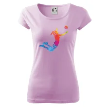 Volejbalistka splash s loptou