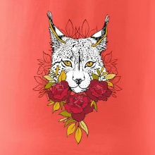 Rys s červenými ružami (Pecka design)