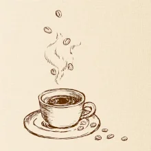 Hrnček plný čerstvej kávy