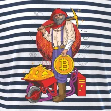 Baník ťaží Bitcoiny