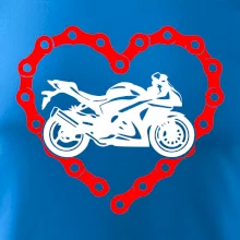 Moto srdce reťaz - superšport