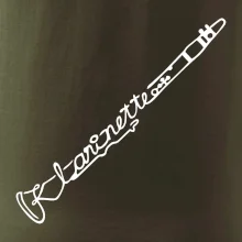 Klarinet nápis Klarinet nápis