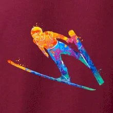 Skokan na lyžiach splash