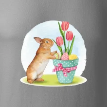 Veľkonočný zajačik tulipány