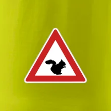 Dopravná značka - Pozor veverička