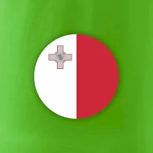 Vlajka Malta okrúhla veľká