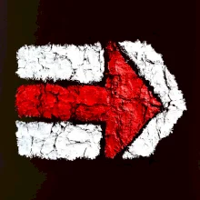 Párová turistická značka červená Párová turistická značka červená