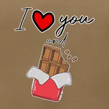 I love you and chocolate