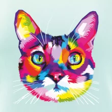 Mačka dúhová hlava