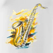 Saxofón maľovaný