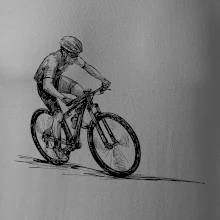 MTB kreslený cyklista