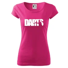 Darts - nápis so šípkarom