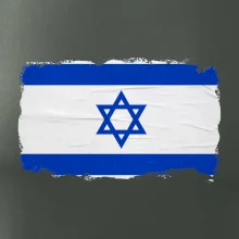 Izraelská vlajka plagát