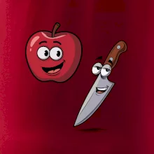 Parové tričko - Jablko a nôž