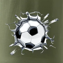 Futbalová lopta v triku Futbalová lopta v triku