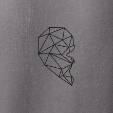 Párový motív srdca geometrie - ONA