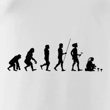 Evolúcia hubárka žena Evolúcia hubárka žena