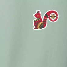 Folklór na prsníku veverička