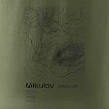 Mikulov - vrstevnice v obdĺžniku