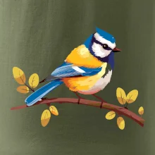 Sýkorka modrinka kreslená