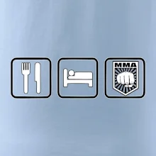 Eat sleep MMA v řádku