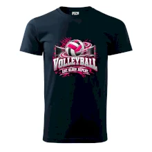 Volejbalový míč u sítě eat sleep repeat